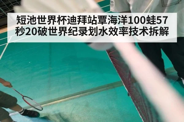 短池世界杯迪拜站覃海洋100蛙57秒20破世界纪录划水效率技术拆解